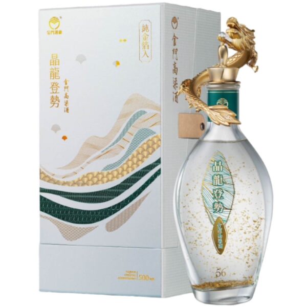 晶龍登勢 56度金門高粱酒 500ml (金箔陳高)